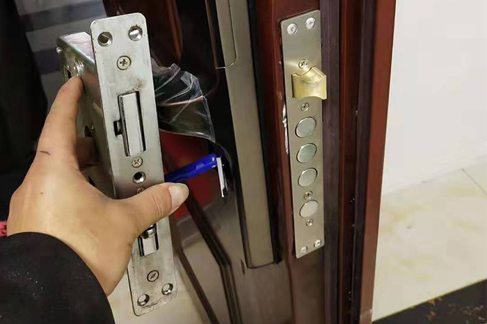 开防盗门锁